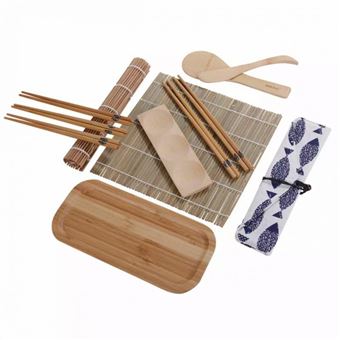 Conjunto para Fazer Sushi Kinghoff KH-1704 | Acessórios de Bambu Ecológicos - 1
