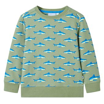 Sweatshirt para criança vidaXL | cor caqui-claro 92 | 1,5 a 2 anos - 1