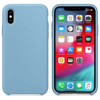 Capa de Silicone YIOU Anti-Choque para iPhone X / XS - Azul Marinho - 1