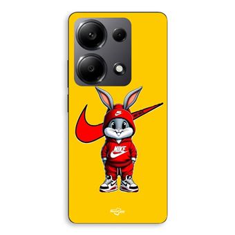 Capa Maniacase para Xiaomi Redmi Note 13 Pro 4G | Mini bugs bunny nike logo just do it fundo laranja - 1