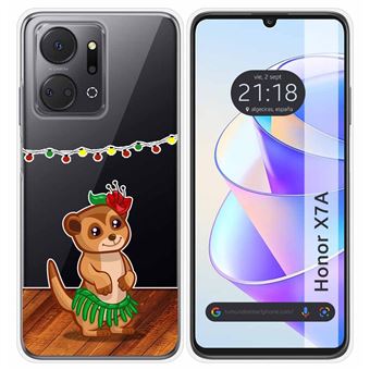 Capa Tumundosmartphone de silicone transparente para Honor X7a design desenhos Meerkat - 1