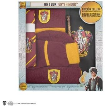 Adereços Cinereplicas Caixa de Oferta Harry Potter Gryffindormanto com Gravata, Chapéu, Luvas, Cachecol e Varinha - 1