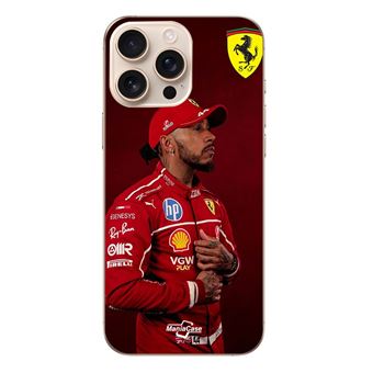 Capa Maniacase para Iphone 16 Pro Max | Lewis Hamilton - Papel de parede oficial da Ferrari - 1