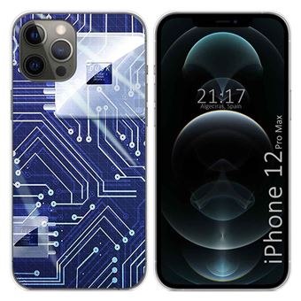 Capa Tumundosmartphone de Gel TPU para iPhone 12 Pro Max (6.7) Design de desenhos de circuito - 1