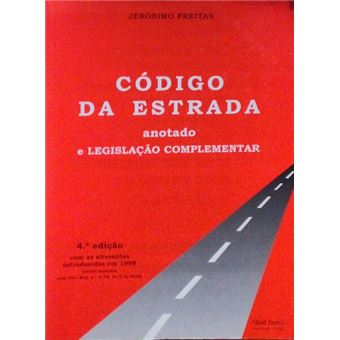 Código da estrada. anotadao e legislação complementar. - 1