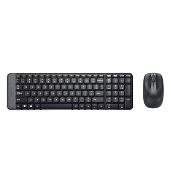 Teclado Wireless + Rato Logitech Wireless Combo MK220 | Idioma: Italiano | Preto - 1