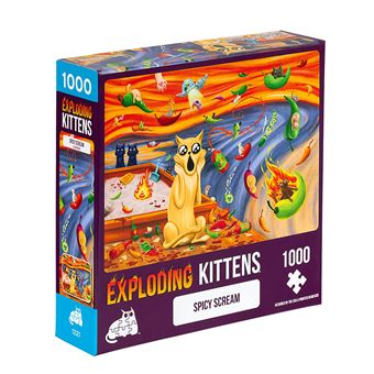 Puzzle Exploding Kittens: Spicy Scream | 1000 Peças - 1
