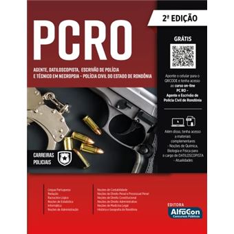 Agente, Datiloscopista, Escrivão De Policia, Técnico Em Necropsia Pcro - 1