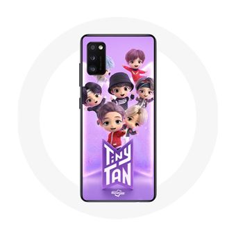 Capa Maniacase para Oppo A16 Bts Tinytan Animação Anexar Rm Jin Suga J-Hope Jimin Jungkook Ev - 1