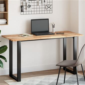 Tampo de mesa vidaXL | retangular | 140x60x2 cm | madeira de acácia maciça - 1