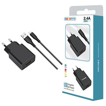 Carregador com Entrada Usb 2.0 MODORWY MA1102 - Preto - 1
