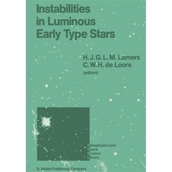 Instabilities in Luminous Early Type Stars - Proceedings of a Workshop in Honour of Professor Cees de Jager on the Occasion of His 65th Birthday Held in Lunteren, the Netherlands, 21-24 April 1986 - Paperback - 2011 - 1