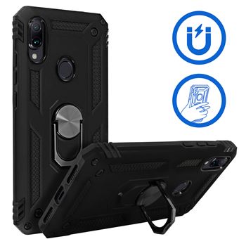 Capa Avizar para Xiaomi Redmi Note 7 Anel suporte magnético Preto - 1