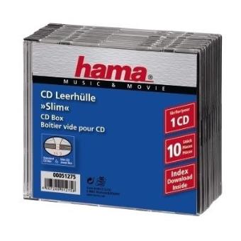 Hama CD Slim Jewel Case, pack 10 - 1