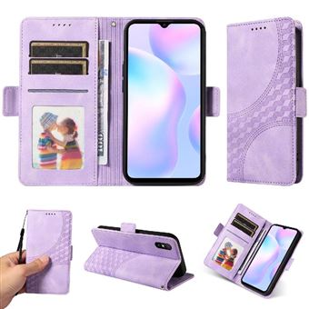 Capa FLOODKING para Xiaomi Redmi 9A | Design Acolchoado | Couro PU Premium | Roxo - 1