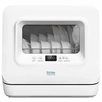 Máquina de Lavar Loiça Compacta Compacta Kitchen Move Wash Clean | 3 talheres | F | Branco - 1