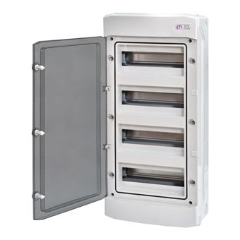 Caixa mural IP65 4×12 módulos com porta transparente Eti – ECH-48PT - 1