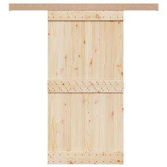 Kit de ferragens para porta de correr vidaXL | tira liga alumínio | 200 cm - 1