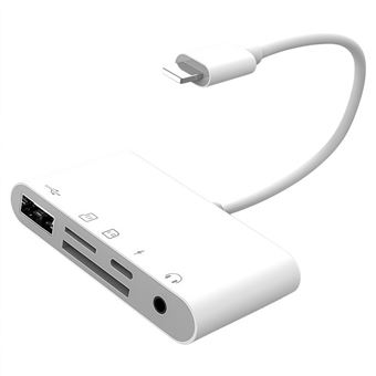 Hub 5 em 1 Lightning V-REEL QT34 | Branco - 1