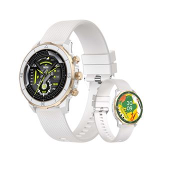 Smartwatch CHRONUS com Rastreamento de Passos | Monitor de Frequência Cardíaca | Sensor de Oxigênio no Sangue | 1.27" IPS TFT | Branco - 1