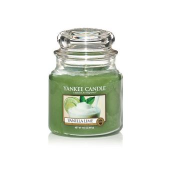 Vela yankee candle vanilla lime redondo verde, transparente lima, baunilha 1 unidade(s) - 1
