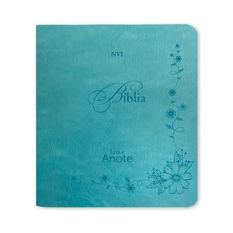 Bíblia Nvi - Leia E Anote - Luxo - Azul Bíblia Com Espaço De Anotação - 1