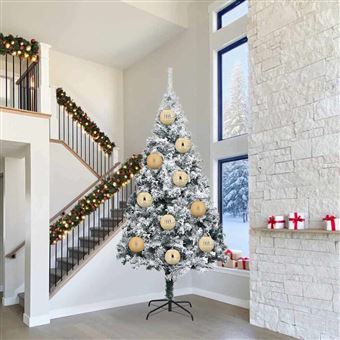 Conjunto de Bolas de Natal vidaXL | 3 Peças | Ouro Plástico - 1