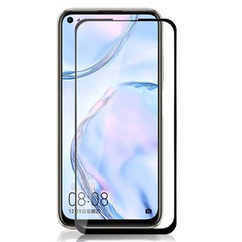 Pelicula Vidro 5D Full Cover para Huawei P40 Lite E - Preto - Transparente e Preto - 1
