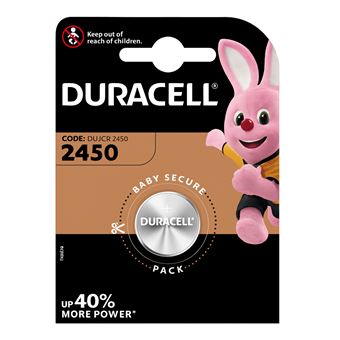 Pilha de Lítio 3V Duracell CR2450 Silver - 1