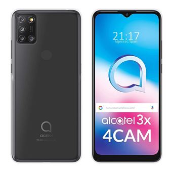 Capa Tumundosmartphone de TPU em Gel de Silicone Transparente para Alcatel 3X 4CAM - 1