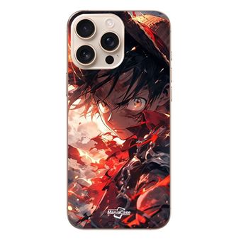 Capa Maniacase para Iphone 16 Pro | One piece Luffy énervé art manga anime copie - 1