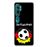 Capa Hapdey para Xiaomi Mi Note 10 - Note 10 Pro - CC9 Pro | Silicone Flexível em TPU | Design Alemanha, bandeira e futebol - Transparente_0