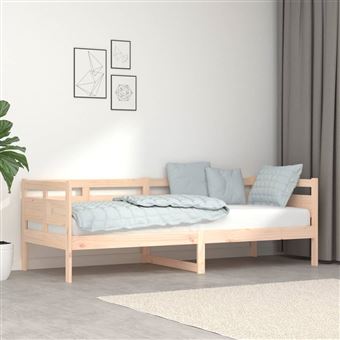 Sofá-cama vidaXL | 80 x 200 cm | Madeira de Pinho Maciça - 1