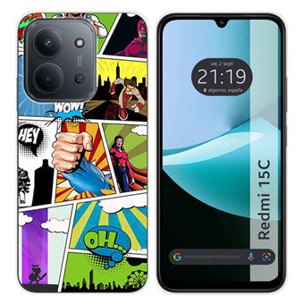 Capa Tumundosmartphone de silicone para Xiaomi Redmi 15C 4G / 5G | Desenhos de design em quadrinhos - 1
