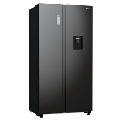 Frigorífico Americano Hisense RS711N4WCE, No Frost, Dispensador de Agua,  178 cm, 547 L, 4 Cajones, Eficiencia E - Inox