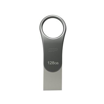 Unidade de Memória Usb Silicon Power Mobile C80 | Titânio - 1