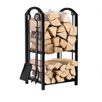 Suporte Sannover para Lenha com Acessórios para Lareiras - 1