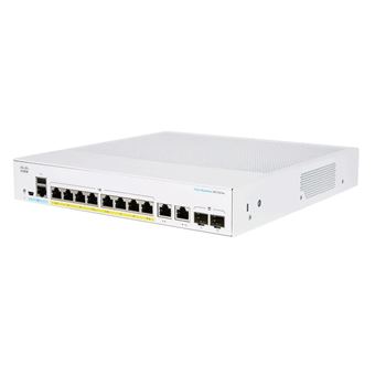 Switch de Rede Cisco CBS250-8PP-E-2G | Prateado - 1