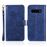 Capa Magunivers para Samsung Galaxy S10| PU |superfície de losango com suporte e alça - Azul_0