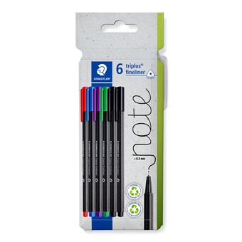 Caneta Fineliner Staedtler 334 C6 | Azul, Verde, Vermelho, Violeta - 1