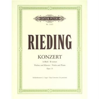 Partitions classique EDITION PETERS RIEDING O. - VIOLIN CONCERTO IN B MINOR OP.35 - VIOLIN AND PIANO Violon - 1