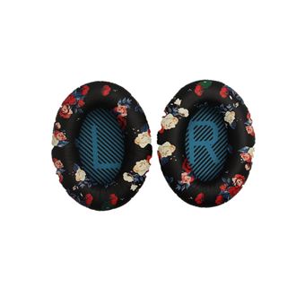 Almofada para Auscultadores WISETONY para Bose QuietComfort QC15 QC25 QC35 QC2 AE2 AE2i Flor e Azul L,R - 1