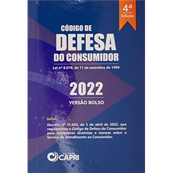 Código De Defesa Do Consumidor De Bolso 2022: Lei No 8.078, De 11 De Setembro De 1990 - 1