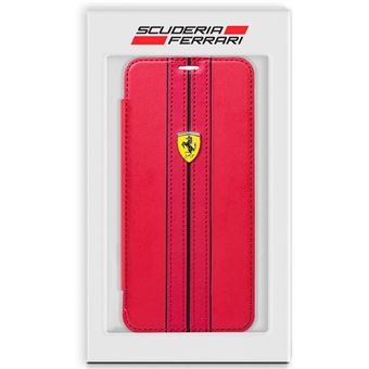 Capa Livro COOL para Samsung G965 Galaxy S9 Plus Licença Ferrari Vermelho - 1