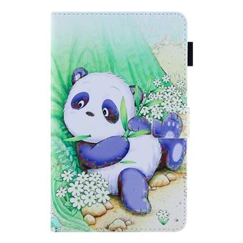 Capa Pu magunivers Textura Cruzada com Slots de Cartão Panda Fofo para Samsung Galaxy Tab A8 10.5 2021 Sm-X200/X205 - 1