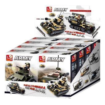 Jogo de Construção Sluban Display Tanque 8 Em 1 Army 928 Pcs Sluban - 1