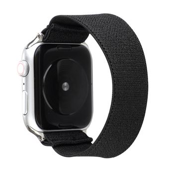 Bracelete de Nylon HSMY Elástico para Apple Watch Series 6/ SE/ 5/ 4 | 40 mm - Preto -Tamanho L - 1