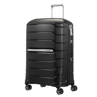 Mala de Viagem Média Samsonite Flux | 68 cm | 4 Rodas | Expansível | Preto | 75L - 1
