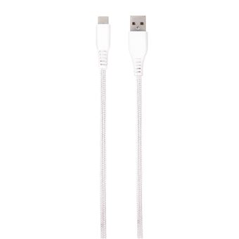 Cabo USB vivanco longlife data 1,5 m usb a usb c branco - 1