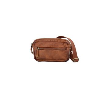 Bolsa Cintura em Pele MP OSLO - Cognac - 1